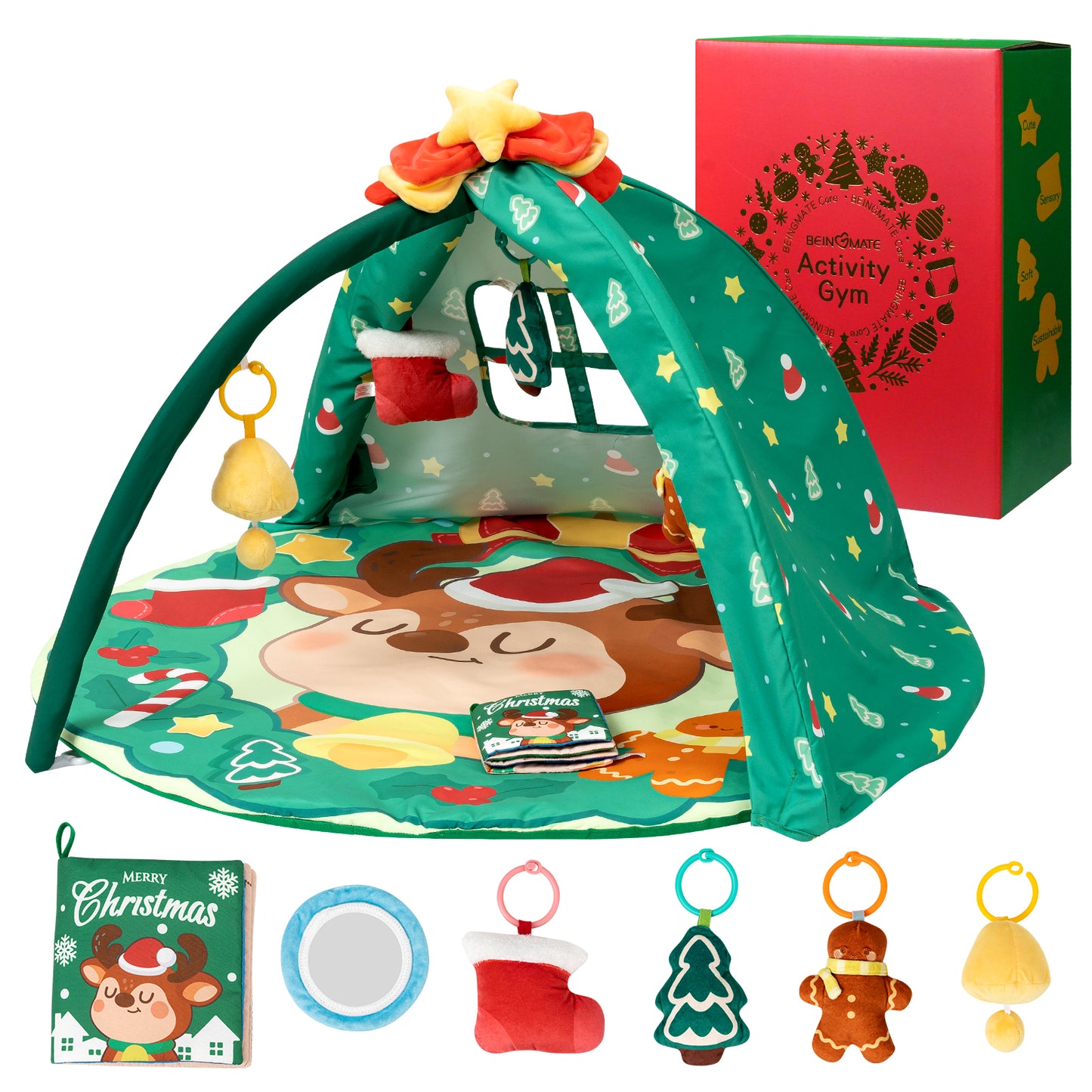 Christmas Baby Play Gym Mat